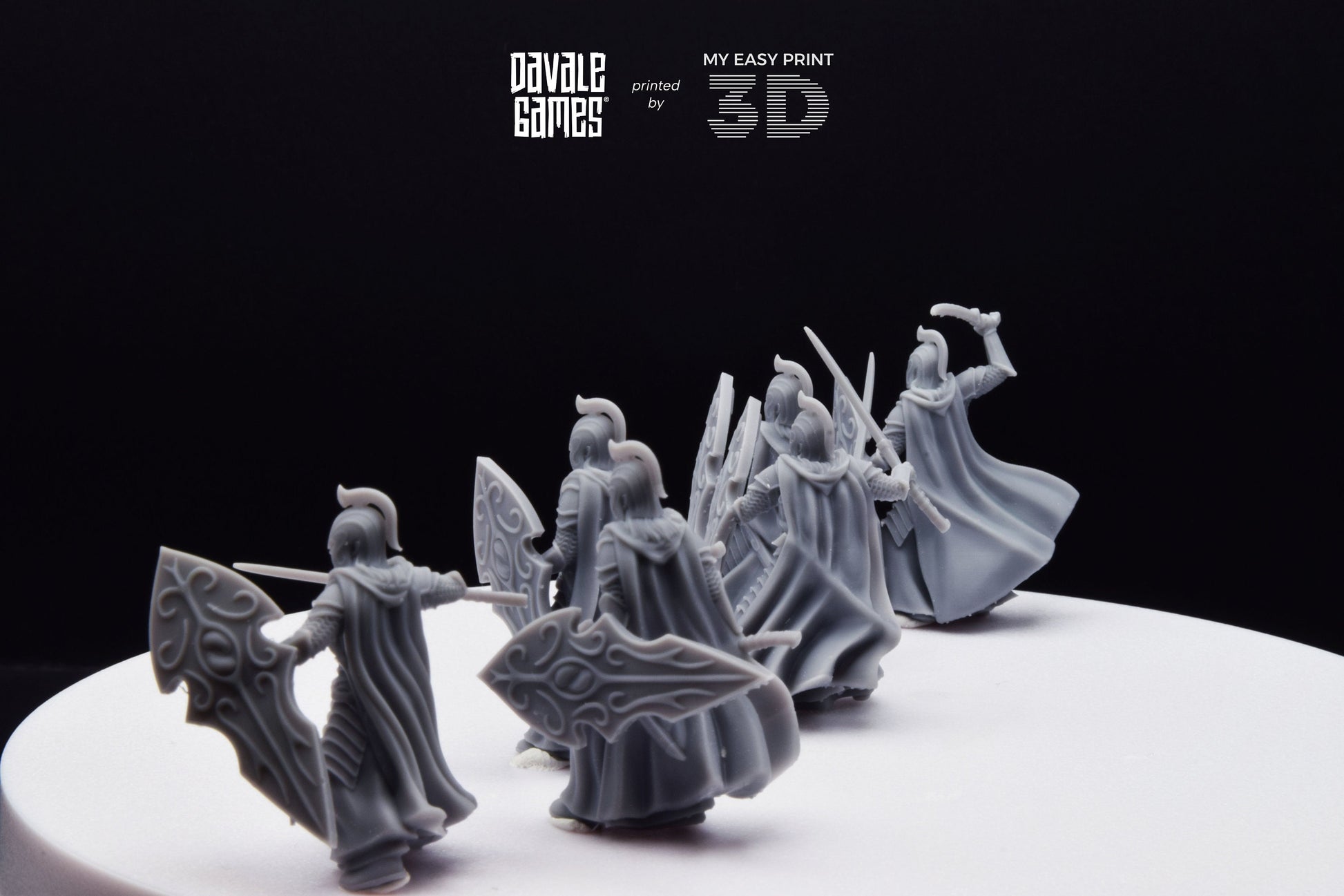 Bloody Elf with Sword and Shield - Davale Games - 3D Printed with high quality resin for LOTR/D&D games