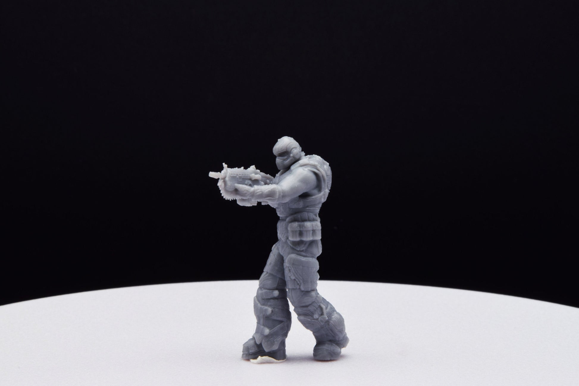 Gears Of War COG Soldier Summer Ot Miniature - TheSTLSmith - 3D Printed with high quality resin for Skirmish/D&D games