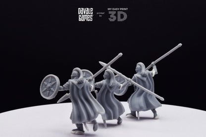 West Human Royal Guard - Foot - Davale Games - 3D Printed with high quality resin for LOTR/D&D games