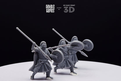 West Human Royal Guard - Foot - Davale Games - 3D Printed with high quality resin for LOTR/D&D games