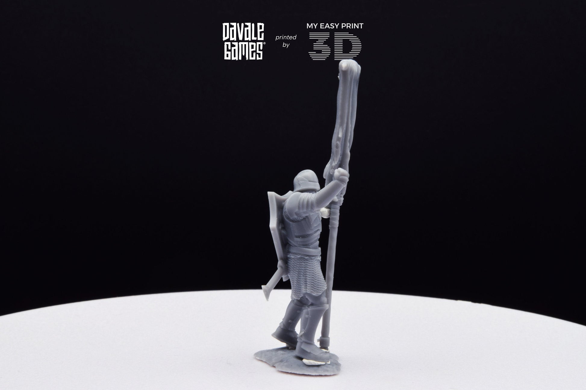 Blood-Handed Orc with Banner - Davale Games - 3D Printed with high quality resin for LOTR/D&D games