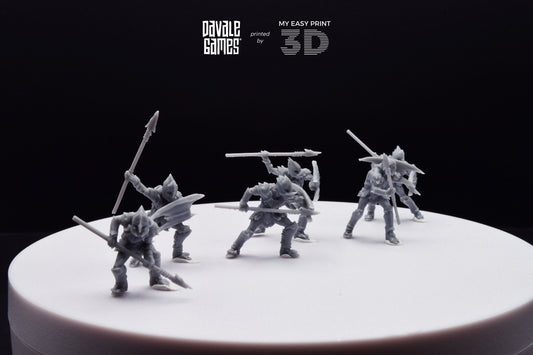 Goblin with Spear - Davale Games - 3D Printed with high quality resin for LOTR/D&D games