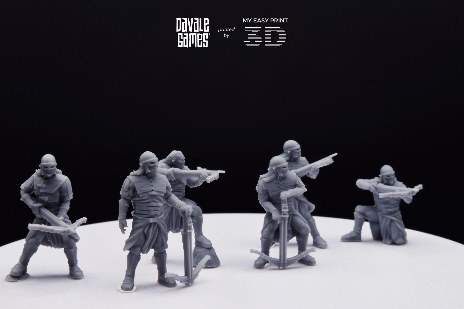 Blood-handed Orcs with Crossbow - Davale Games - 3D Printed with high quality resin for LOTR/D&D games