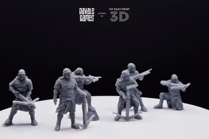 Blood-handed Orcs with Crossbow - Davale Games - 3D Printed with high quality resin for LOTR/D&D games