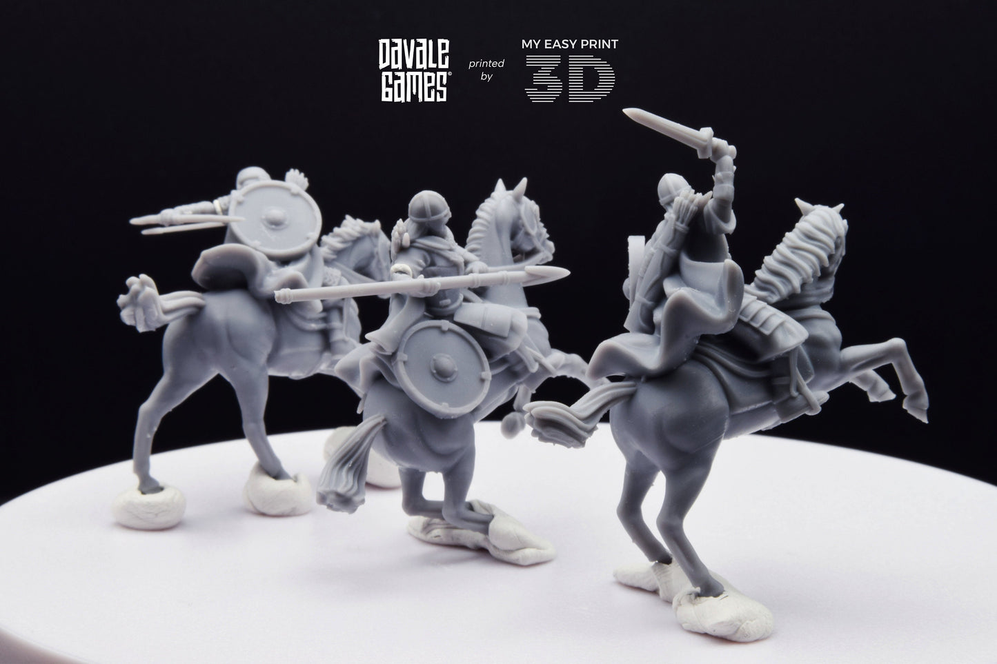 West Riders - Mounted - Davale Games - 3D Printed with high quality resin for LOTR/D&D games