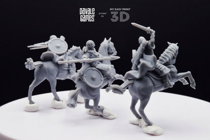 West Riders - Mounted - Davale Games - 3D Printed with high quality resin for LOTR/D&D games