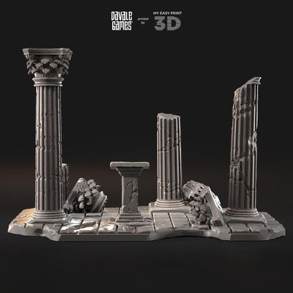 Greek Ruins - Scenery - Davale Games - Wargame / Mythological games - 3D Printed with high quality resin