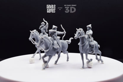 The Huns Mounted Archers - Battle of The Catalaunian Plains - Davale Games - Historical games - 3D Printed with high quality resin