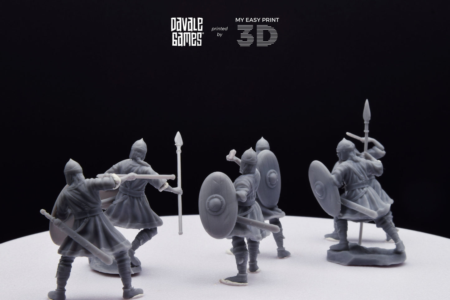 Visigoths on foot - Davale Games - Historical games - 3D Printed with high quality resin