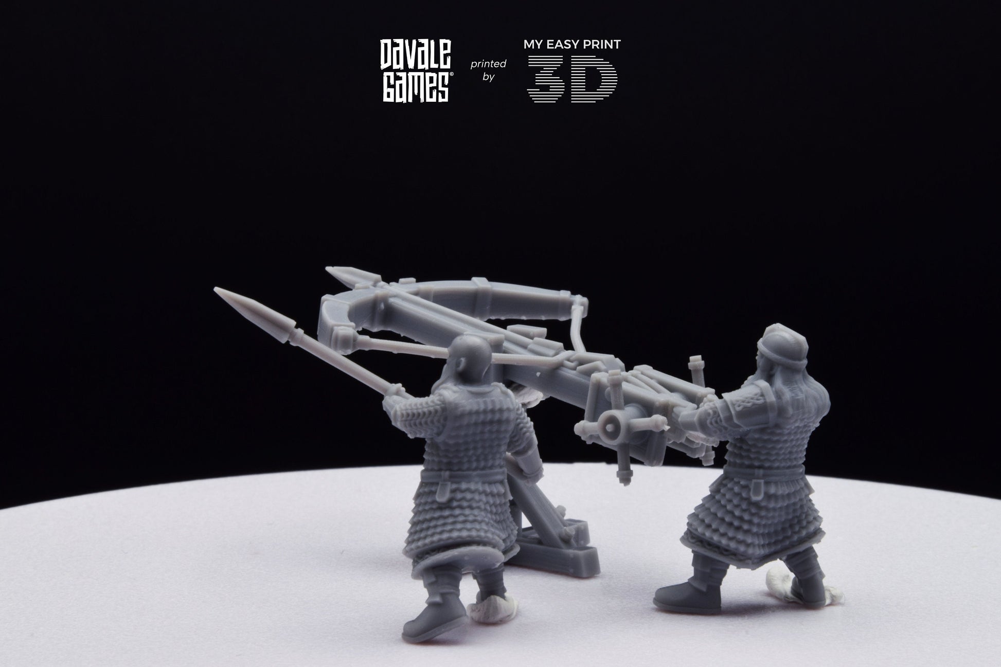 Dwarf Ballista - Davale Games - 3D Printed with high quality resin for LOTR/D&D games