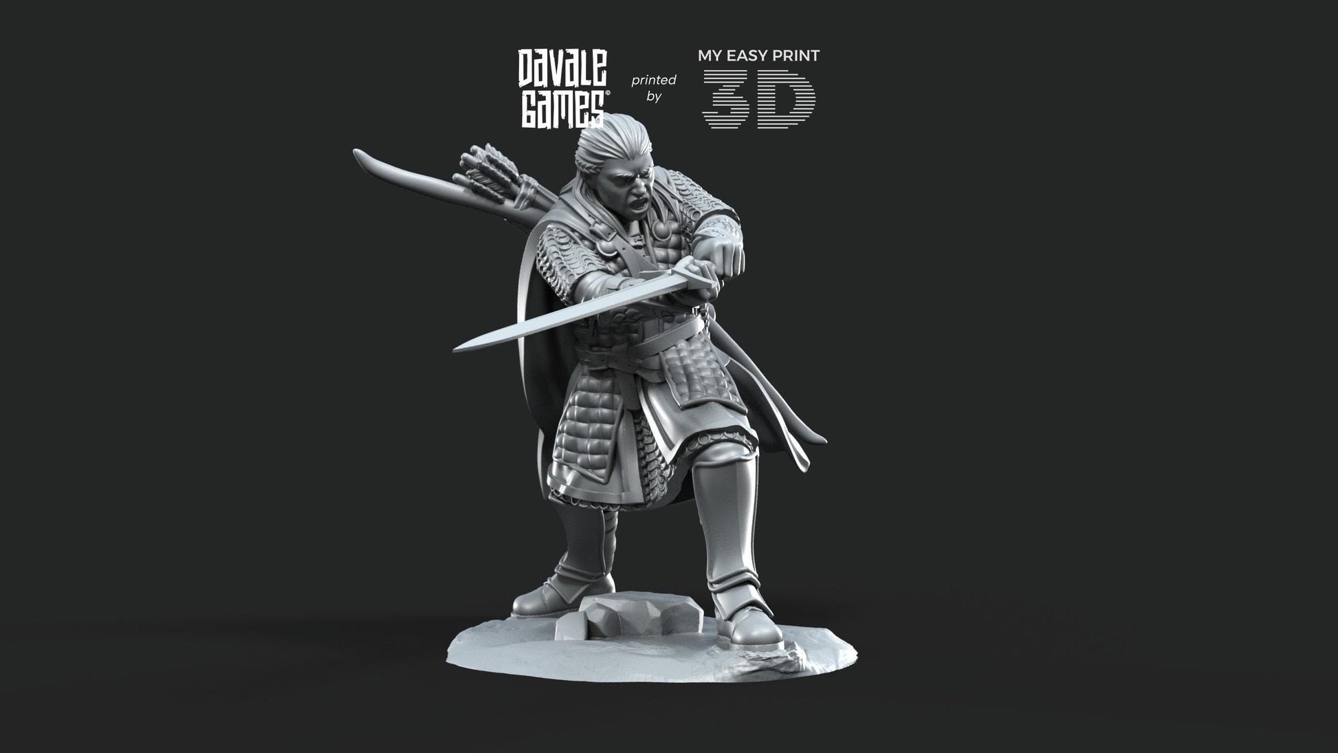 Aranäe, The King&#39;s son - Dead City - Davale Games - 3D Printed with high quality resin for LOTR/D&D games