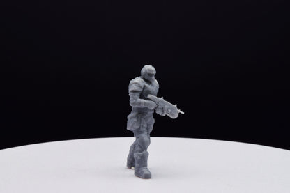 Gears Of War Anthony Carmine Ot Miniature - TheSTLSmith - 3D Printed with high quality resin for Skirmish/D&D games