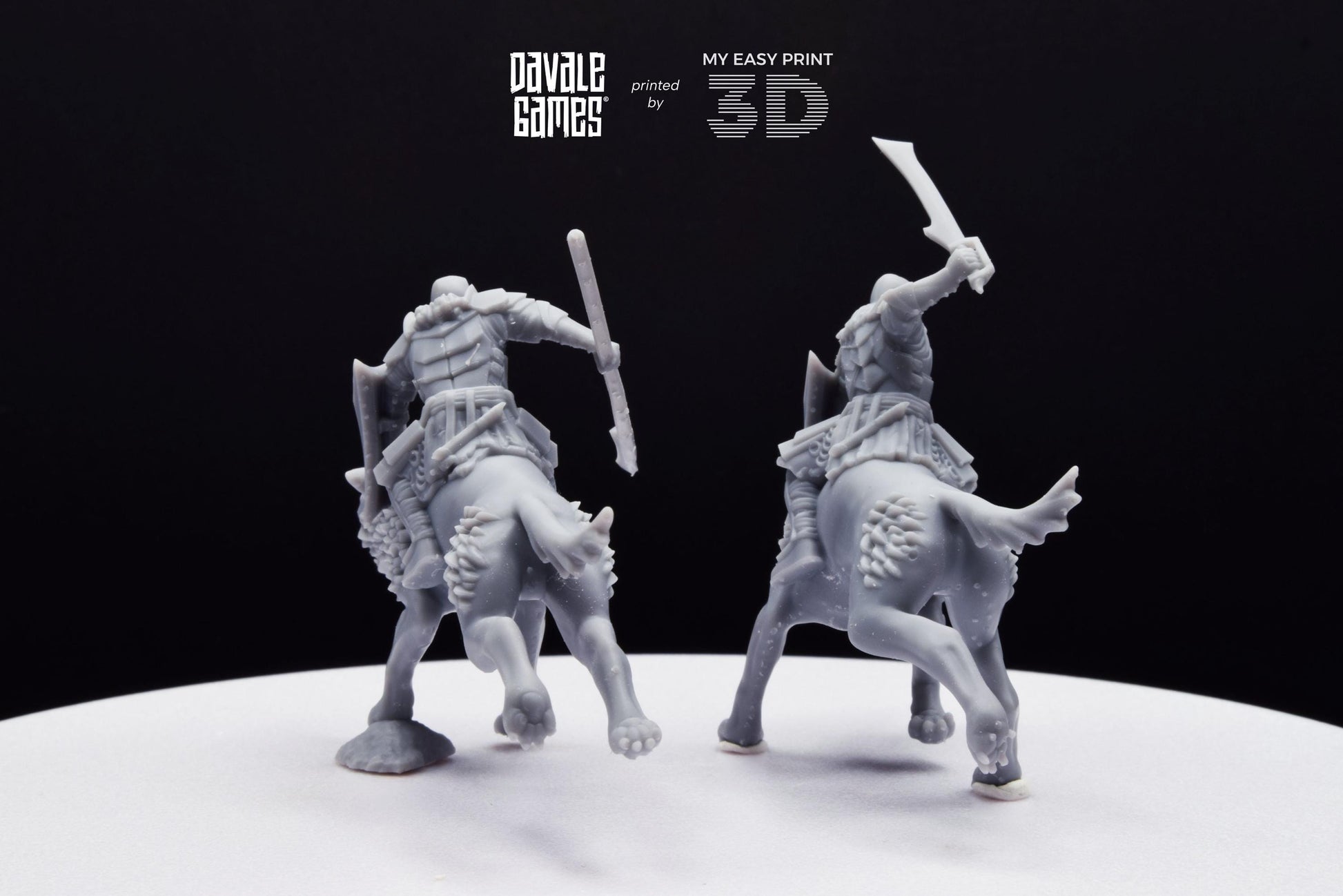Rider Super Orc - Davale Games - 3D Printed with high quality resin for LOTR/D&D games