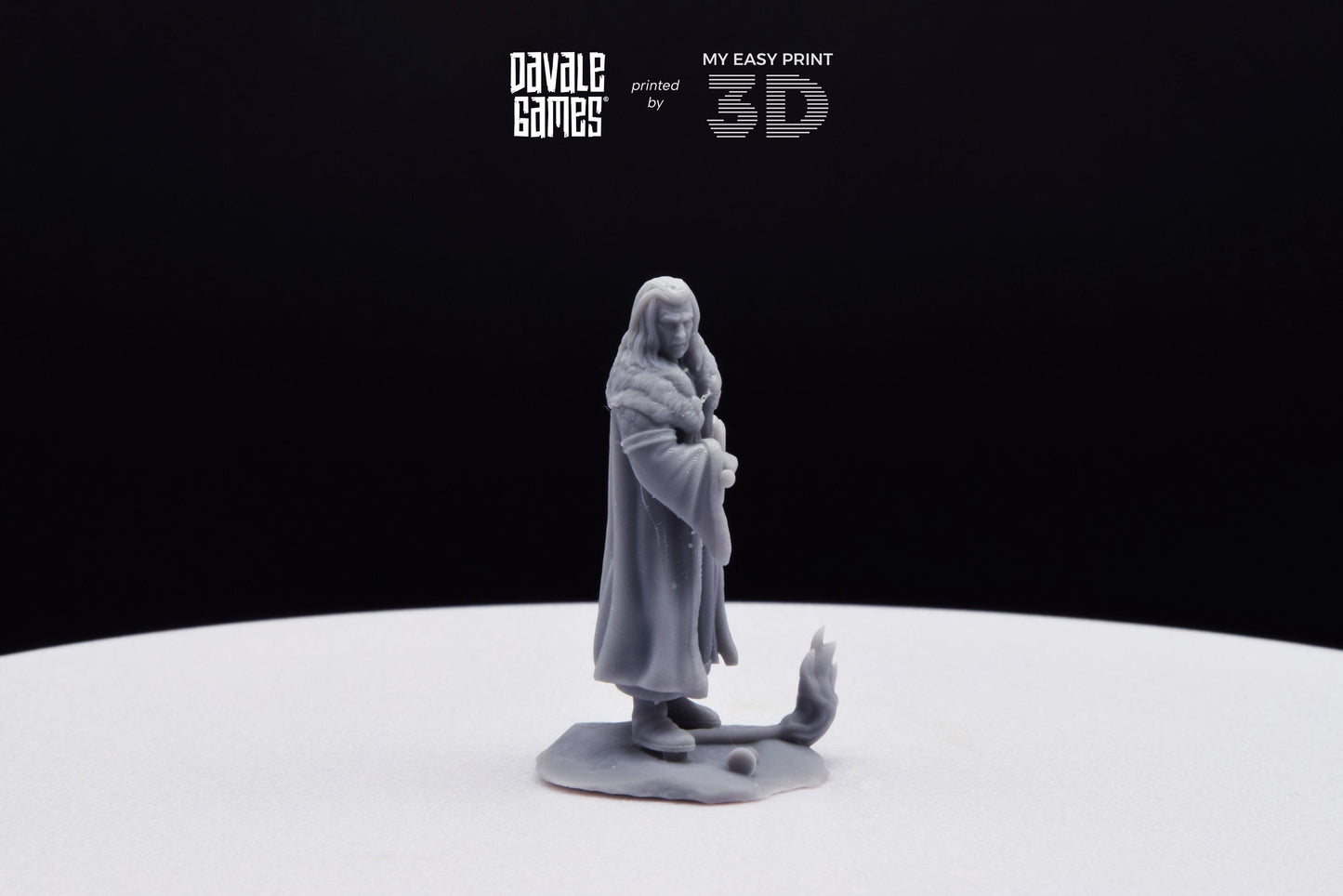 Enecthor Grey Castle Lieutenant - Davale Games - 3D Printed with high quality resin for LOTR/D&D games