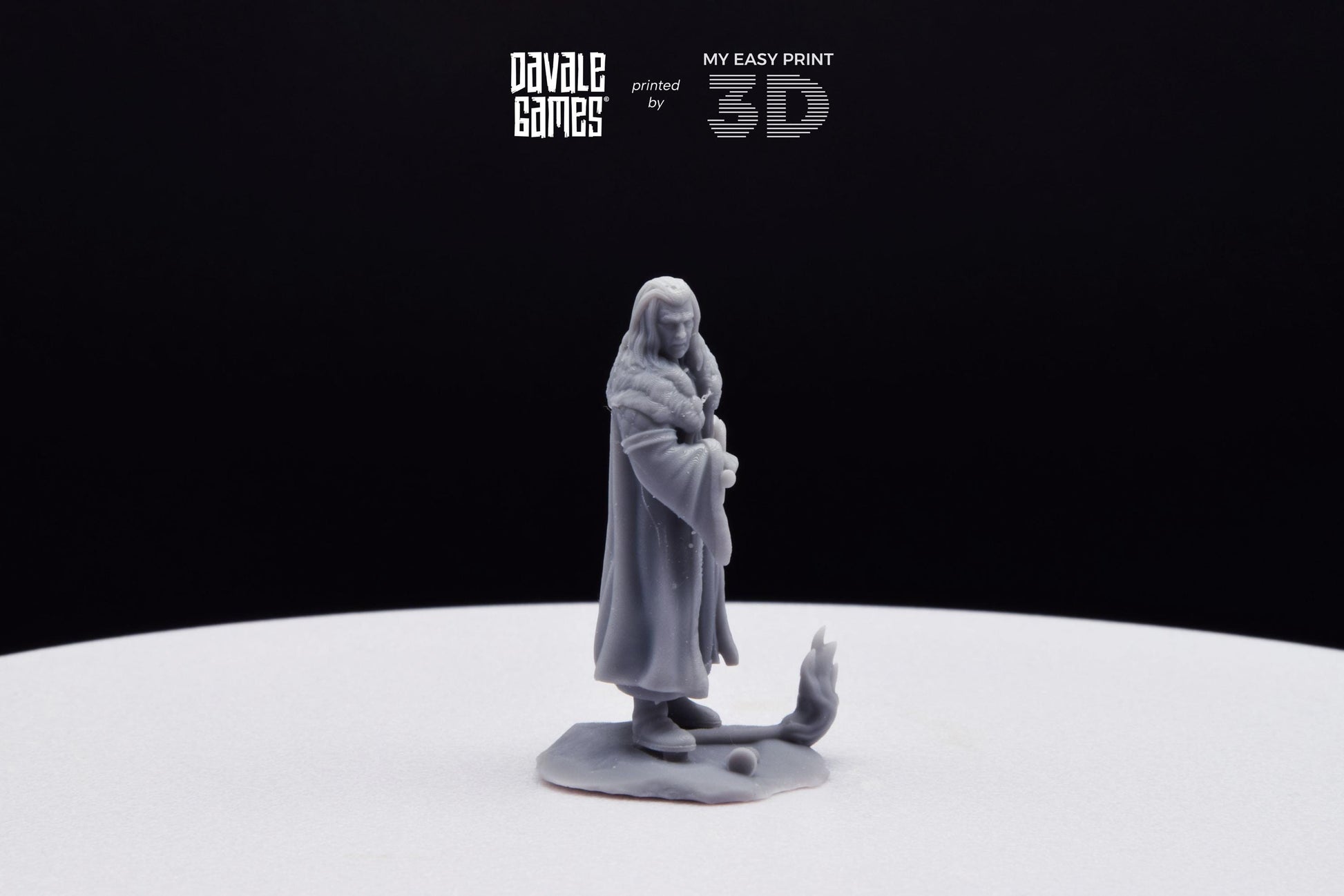 Enecthor Grey Castle Lieutenant - Davale Games - 3D Printed with high quality resin for LOTR/D&D games