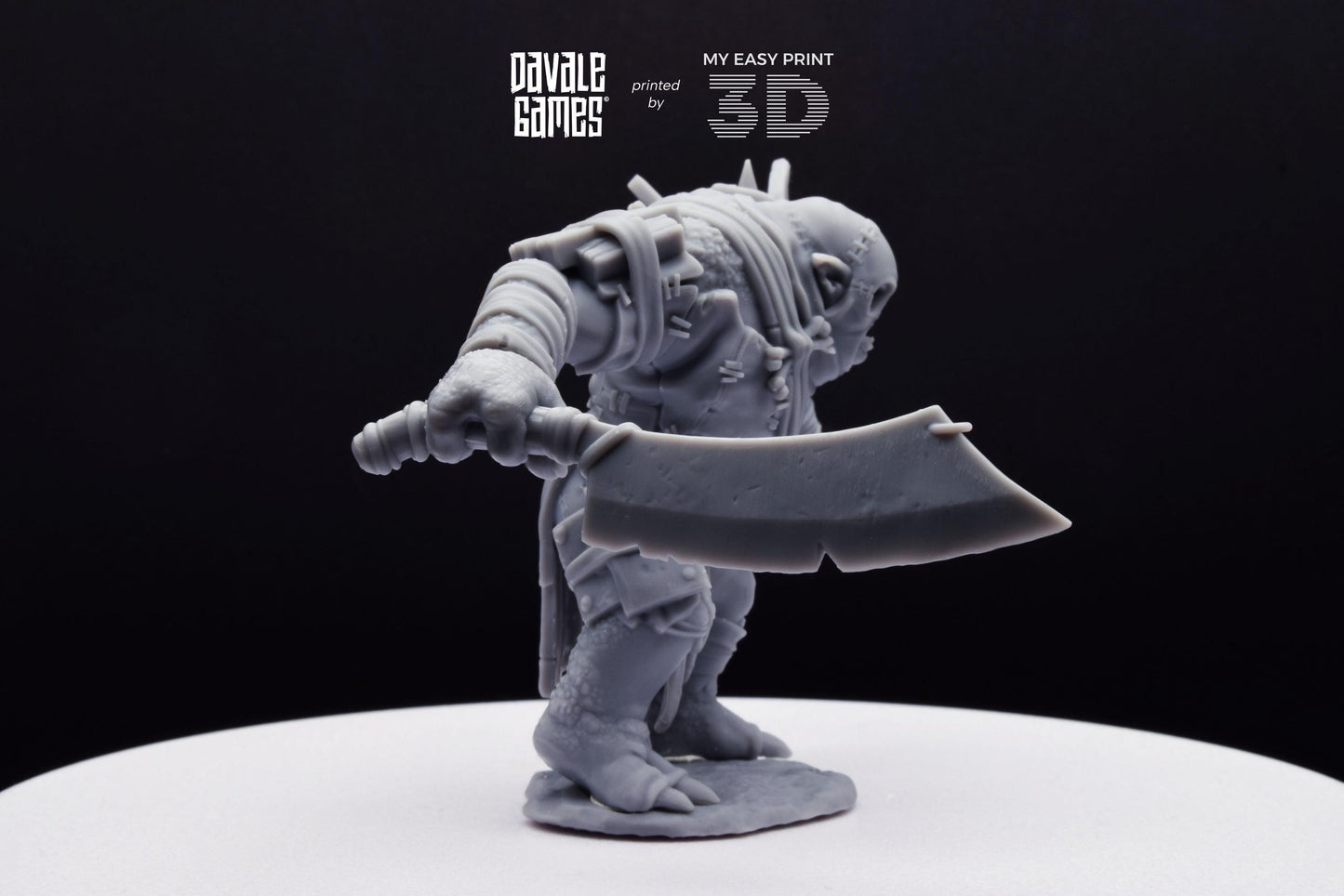 Anagar Troll Commander - Dead City - Davale Games - 3D Printed with high quality resin for LOTR/D&D games