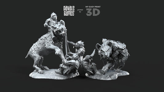 Wolf Riders Tamers - Goblins of the cave - Davale Games - 3D Printed with high quality resin for LOTR/D&D games