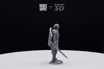Veteran Grey Castle Captain [Ver. 1] - Davale Games - 3D Printed with high quality resin for LOTR/D&D games