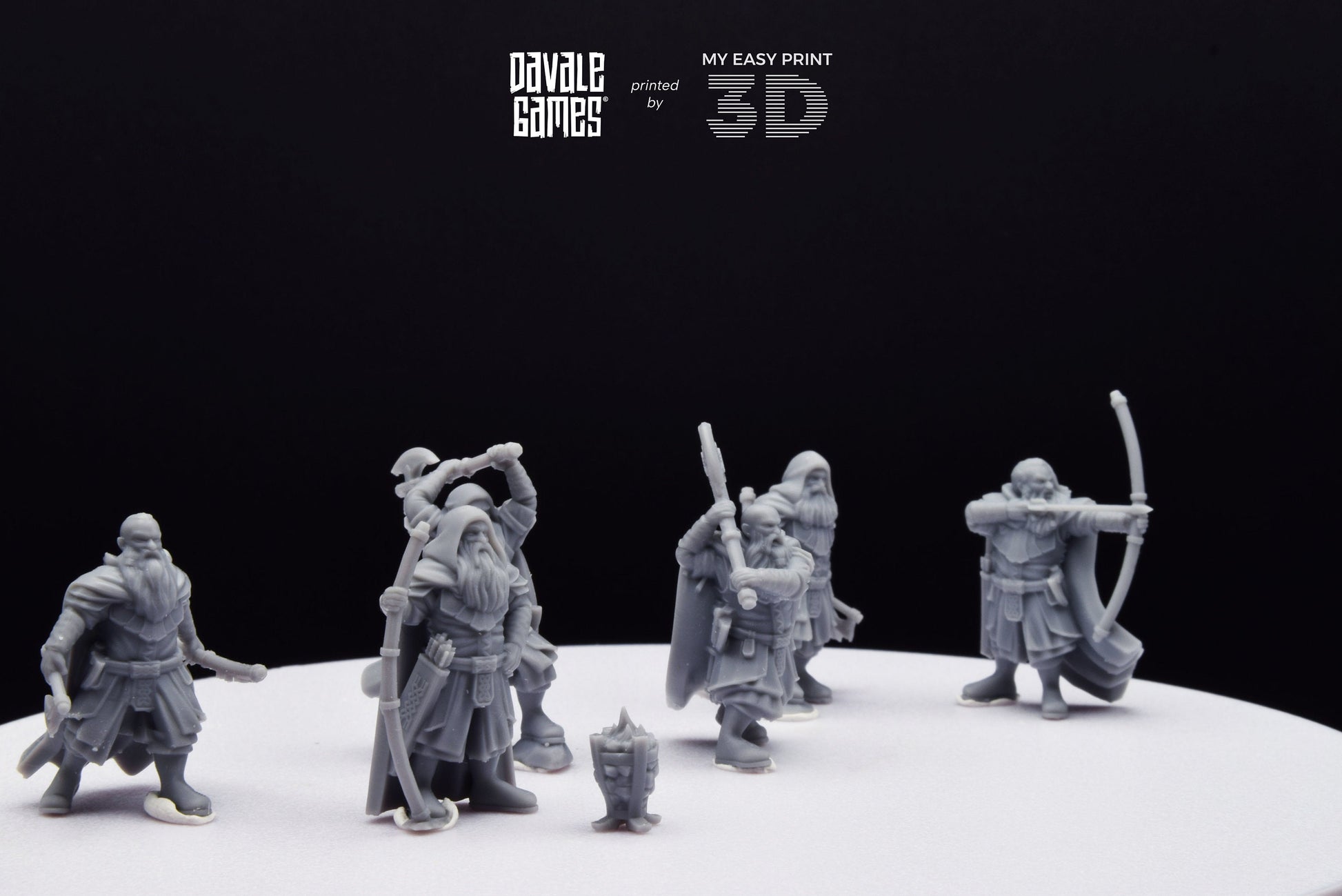 Kalak Dwarf Explorer - Davale Games - 3D Printed with high quality resin for LOTR/D&D games