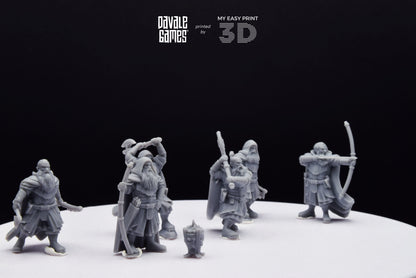 Kalak Dwarf Explorer - Davale Games - 3D Printed with high quality resin for LOTR/D&D games