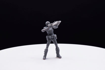 Gears Of War Samantha Byrne - TheSTLSmith - 3D Printed with high quality resin for Skirmish/D&D games
