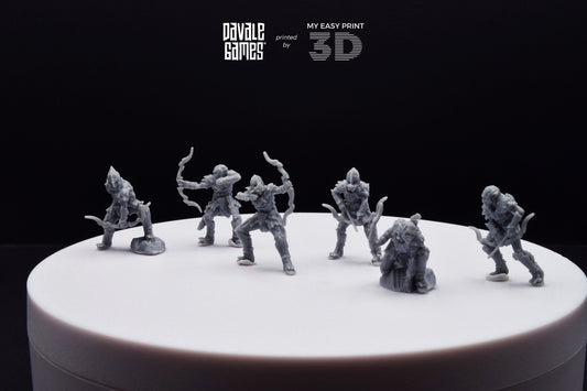 Goblin with Bow - Davale Games - 3D Printed with high quality resin for LOTR/D&D games