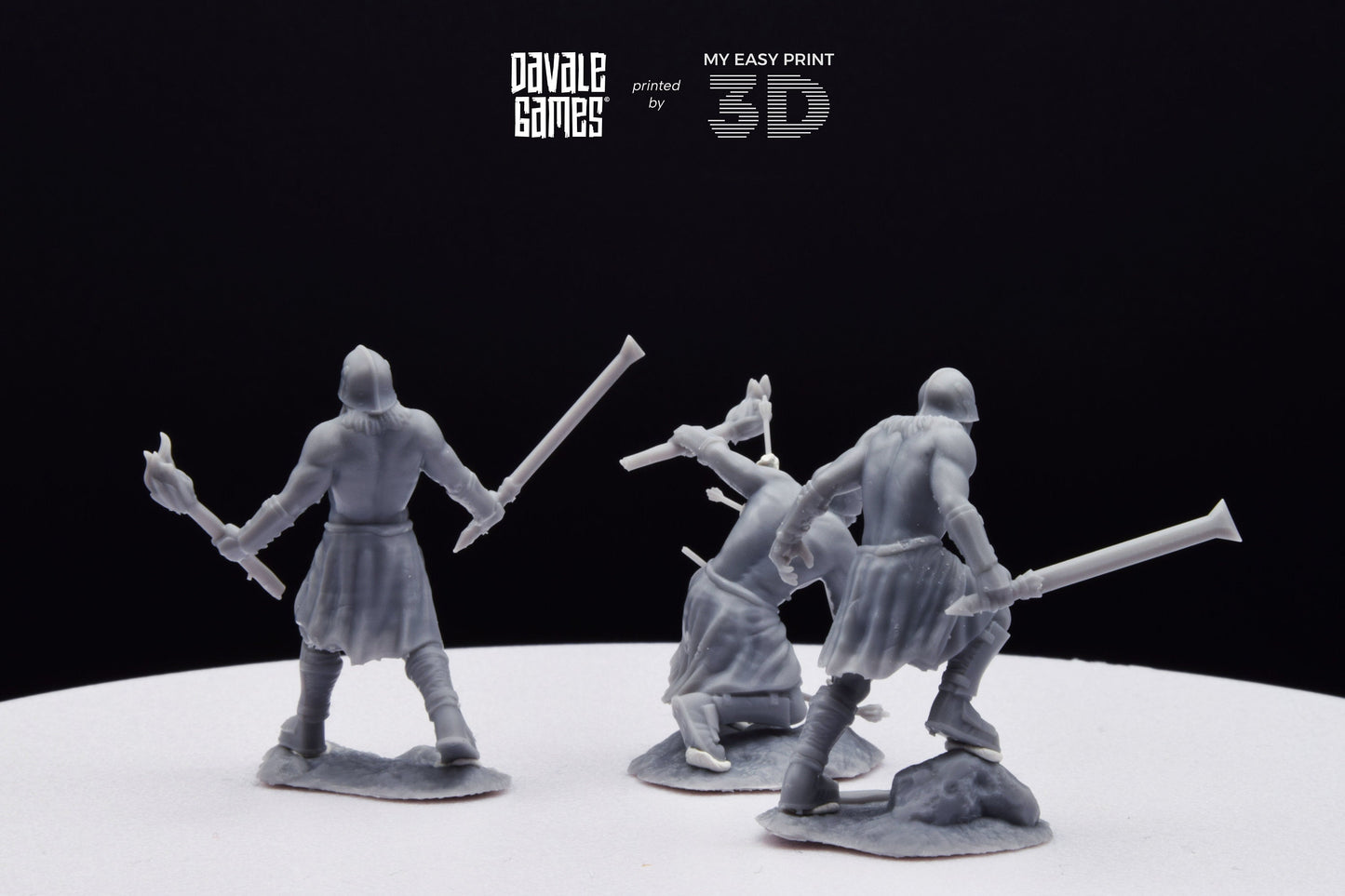 Blood-Handed Berseker Extra Poses - Davale Games - 3D Printed with high quality resin for LOTR/D&D games