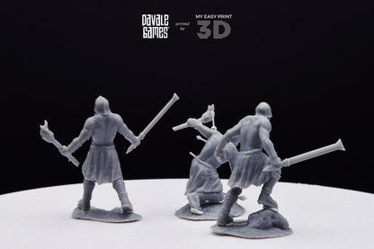 Blood-Handed Berseker Extra Poses - Davale Games - 3D Printed with high quality resin for LOTR/D&D games