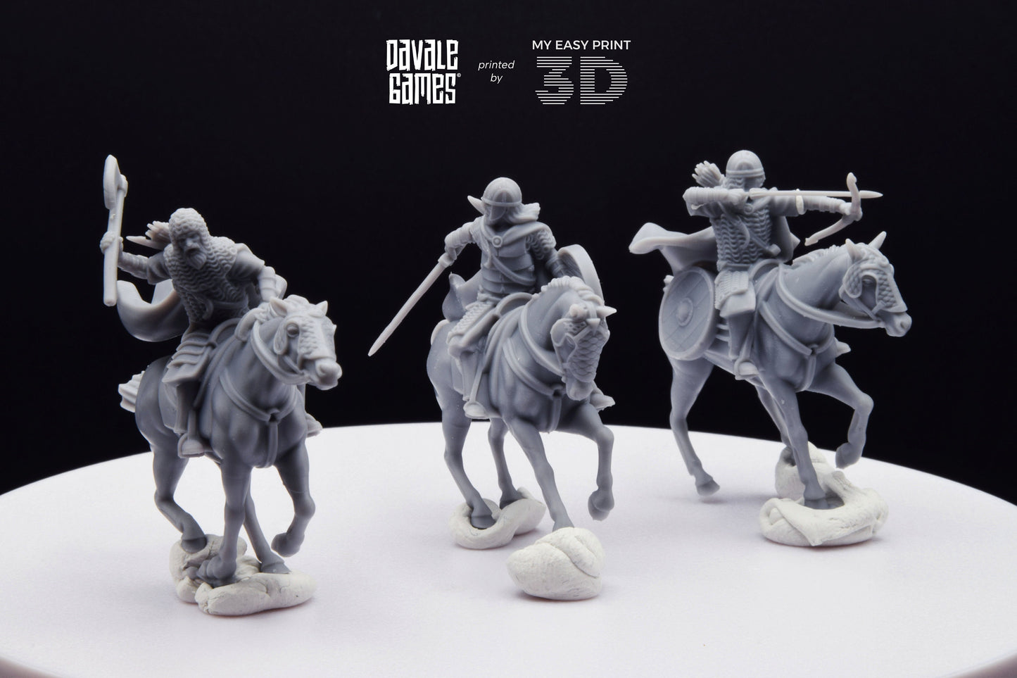 West Riders - Mounted - Davale Games - 3D Printed with high quality resin for LOTR/D&D games