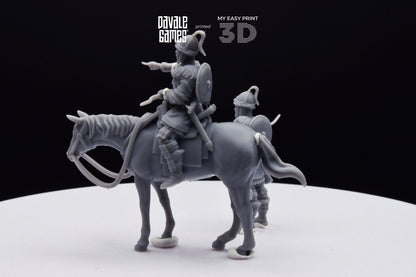 Attila the Hun - Battle of The Catalaunian Plains - Foot and Mounted - Davale Games - Historical games - 3D Printed with high quality resin