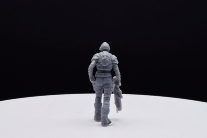 Gears Of War COG Soldier Winter Female Miniature - TheSTLSmith - 3D Printed with high quality resin for Skirmish/D&D games