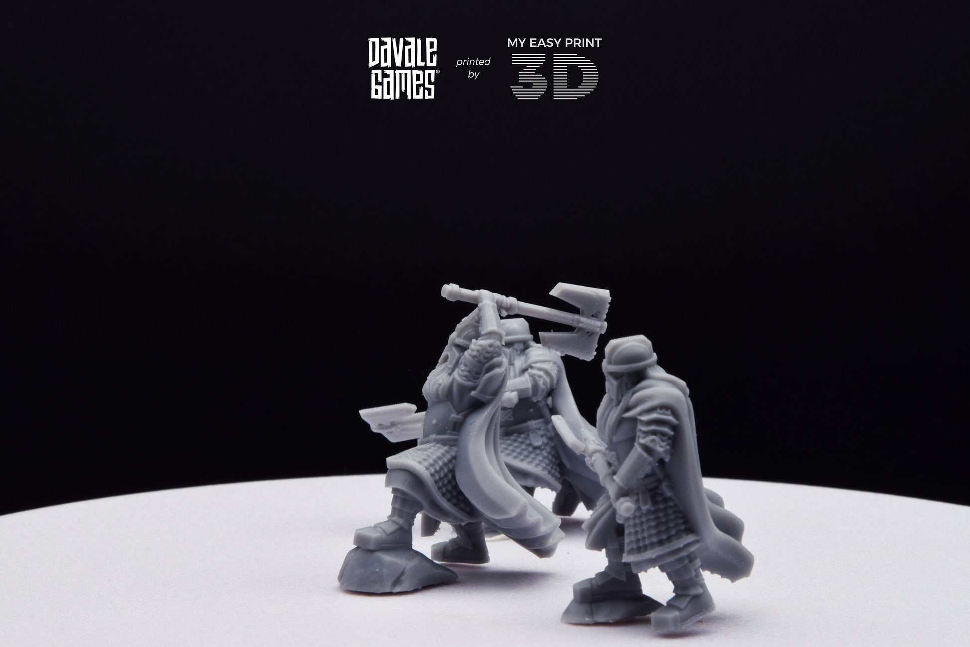 Kalak Dwarf King Guard - Davale Games - 3D Printed with high quality resin for LOTR/D&D games