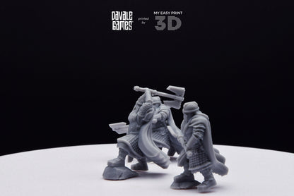 Kalak Dwarf King Guard - Davale Games - 3D Printed with high quality resin for LOTR/D&D games