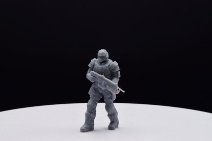 Gears Of War Anthony Carmine Ot Miniature - TheSTLSmith - 3D Printed with high quality resin for Skirmish/D&D games