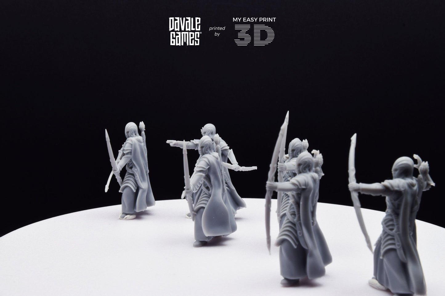 Bloody Warrior with Bow - Davale Games - 3D Printed with high quality resin for LOTR/D&D games