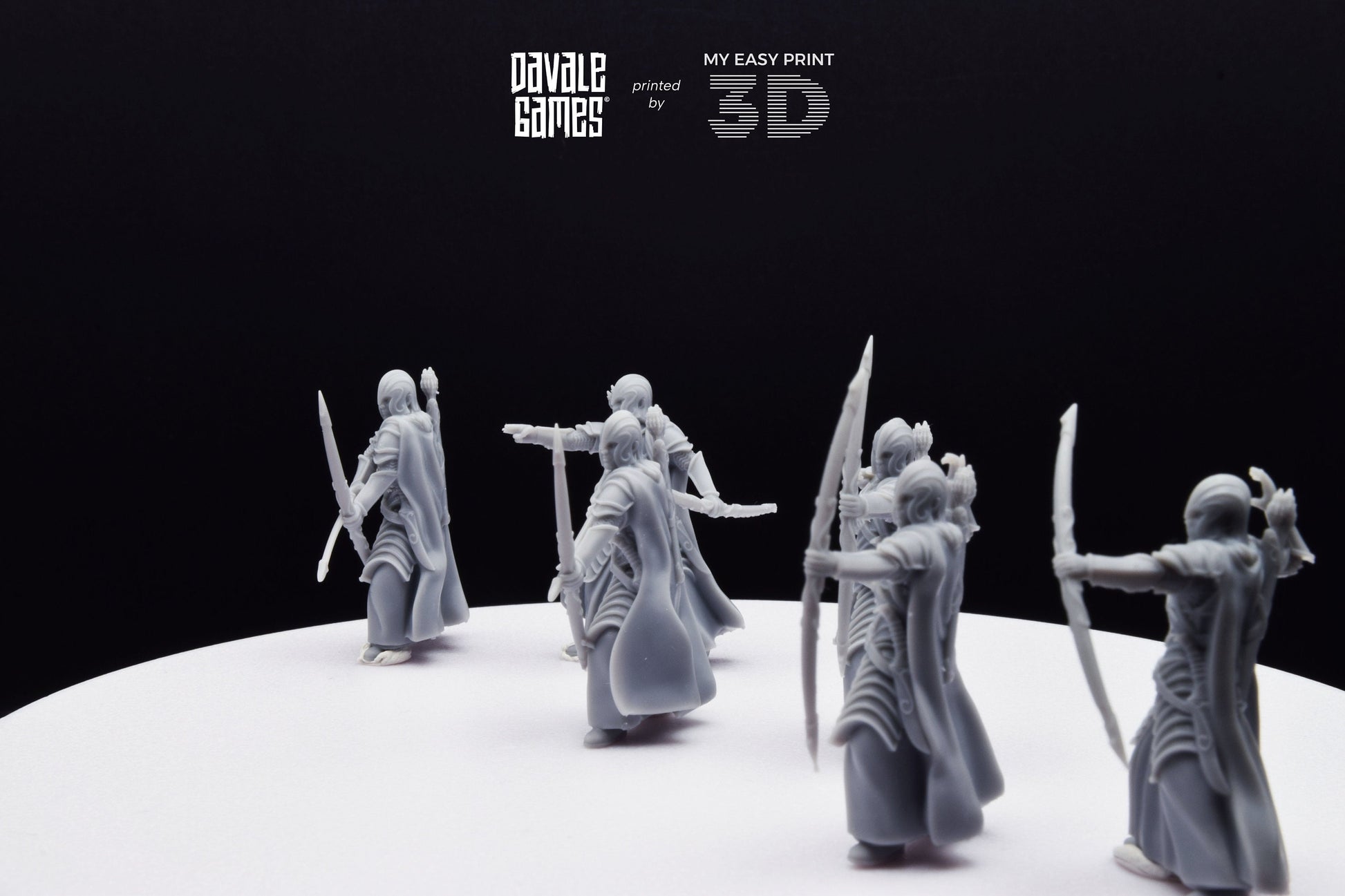Bloody Warrior with Bow - Davale Games - 3D Printed with high quality resin for LOTR/D&D games