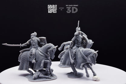 Dragon Army Elite on Horse - Davale Games - 3D Printed with high quality resin for LOTR/D&D games