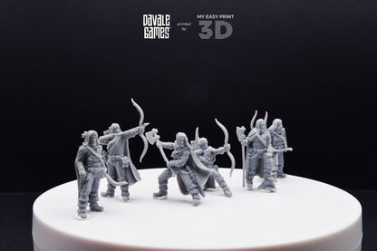 Bearmen on foot - Davale Games - 3D Printed with high quality resin for LOTR/D&D games