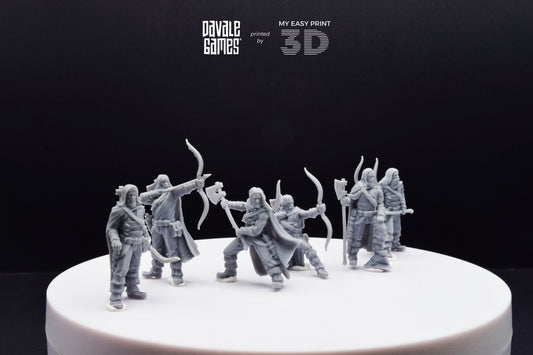 Bearmen on foot - Davale Games - 3D Printed with high quality resin for LOTR/D&D games