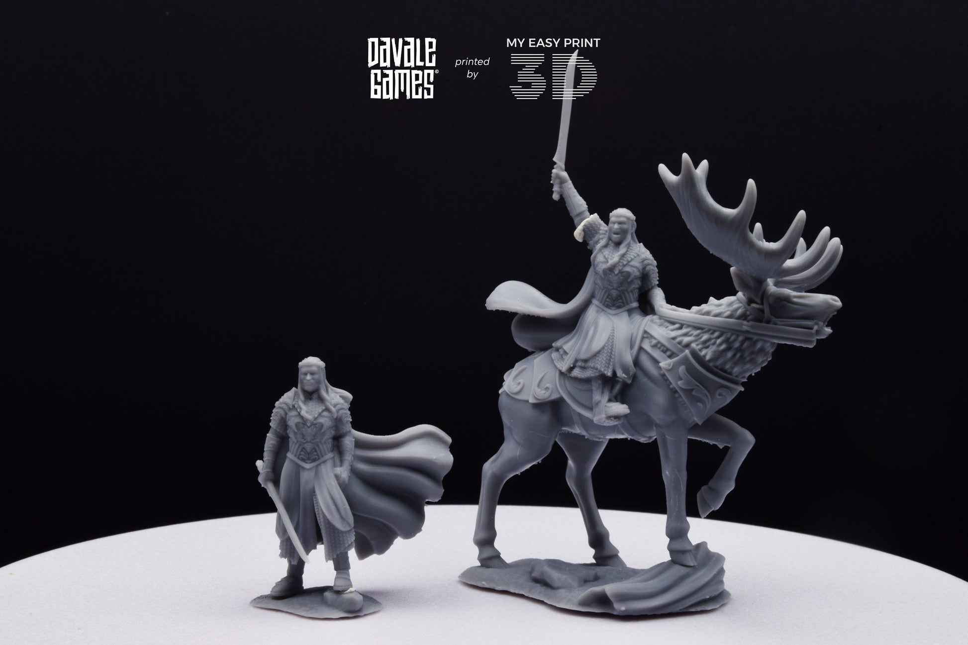 King of the Forest - Foot and Mounted - Davale Games - 3D Printed with high quality resin for LOTR/D&D games