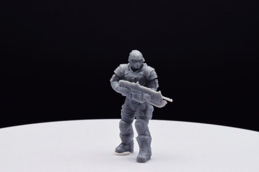 Gears Of War COG Soldier Winter Male Miniature - TheSTLSmith - 3D Printed with high quality resin for Skirmish/D&D games