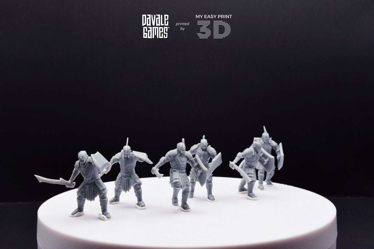 Super Orc Swordsman - Davale Games - 3D Printed with high quality resin for LOTR/D&D games