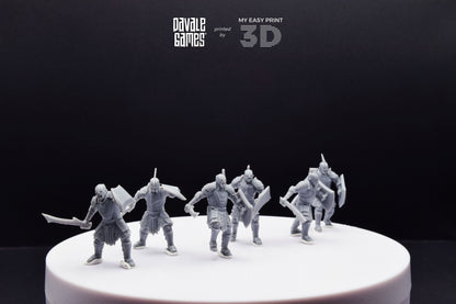 Super Orc Swordsman - Davale Games - 3D Printed with high quality resin for LOTR/D&D games
