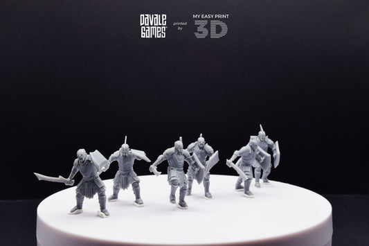 Super Orc Swordsman - Davale Games - 3D Printed with high quality resin for LOTR/D&D games