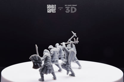 New Regular Orcs with Sword and Shield - Davale Games - 3D Printed with high quality resin for LOTR/D&D games