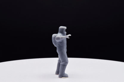 Doom Zombie Hazmat Miniature - Fanmade - TheSTLSmith - 3D Printed with high quality resin for Skirmish/D&D games