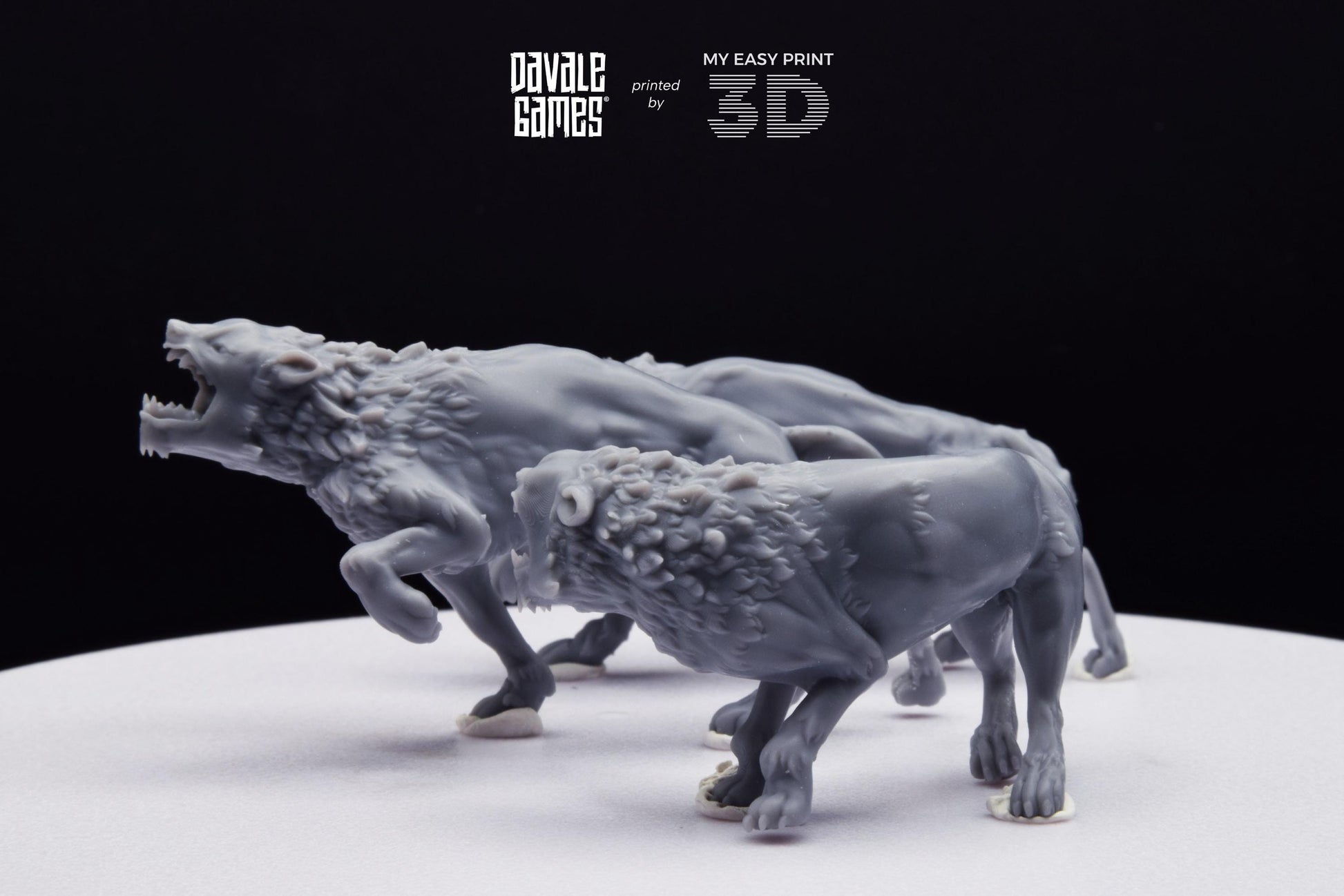 Savage Warg - Goblins of the Cave - Davale Games - 3D Printed with high quality resin for LOTR/D&D games