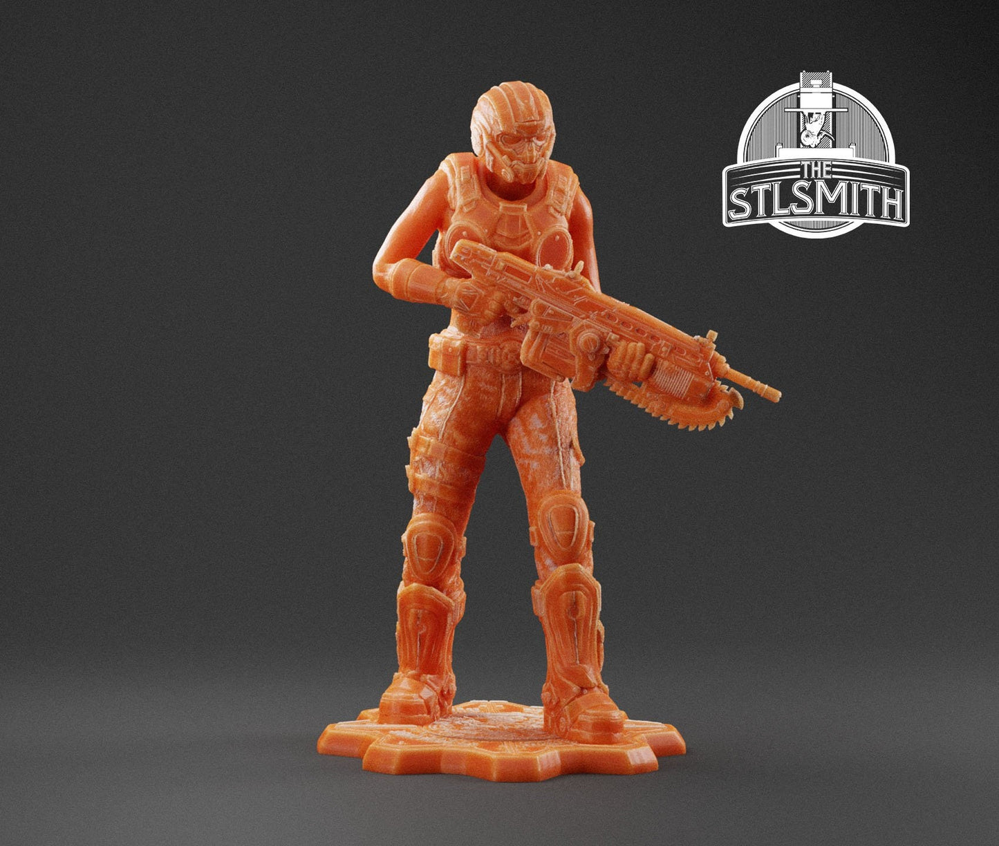 Gears Of War COG Summer Female Miniature - TheSTLSmith - 3D Printed with high quality resin for Skirmish/D&D games