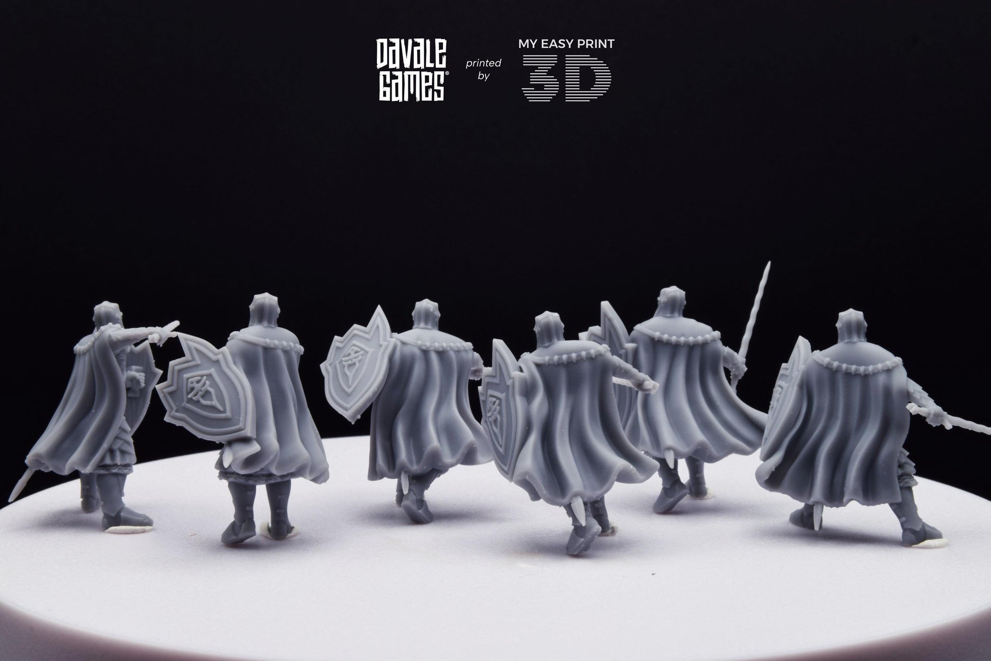 Black High Human - Davale Games - 3D Printed with high quality resin for LOTR/D&D games