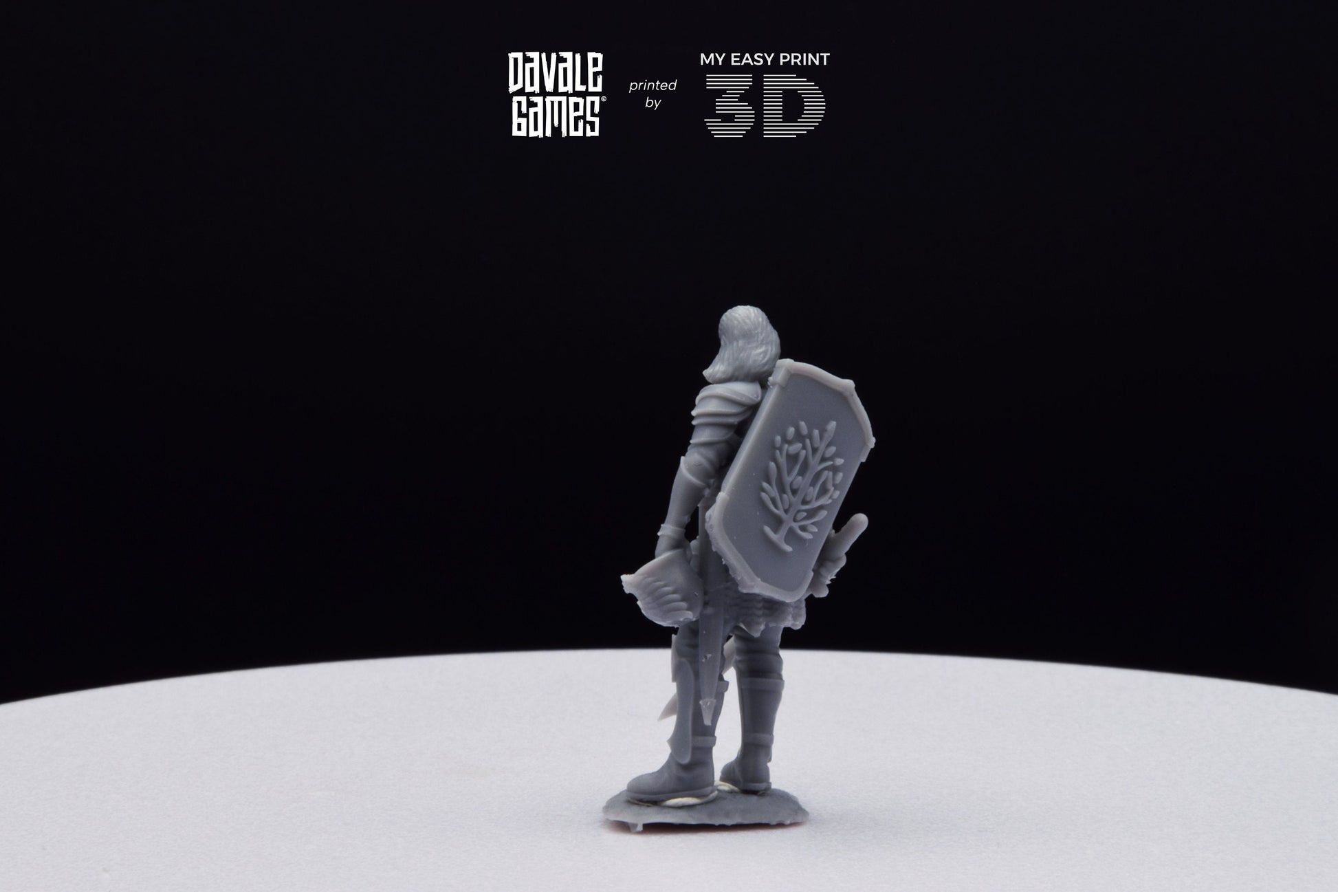 Veteran Grey Castle Captain [Ver. 1] - Davale Games - 3D Printed with high quality resin for LOTR/D&D games